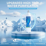 Two white QVGQW refrigerator water filters replacing LG LT800P ADQ73613401 Kenmore 9490, 7.7 inches tall - view 3