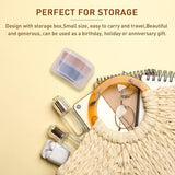 Easyhut blue aluminum hexagon handle flat top kabuki foundation brush with protective storage case on white background - view 4