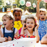 CIEHER rose gold glitter rhinestone birthday crown and 61-inch glitter sash set for girls 5th birthday party - view 6