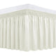 Biscaynebay Ivory King & Cal King Bed Skirt – 15" Drop Wrap-Around