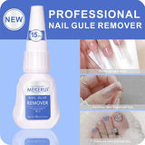 Mekerui G-1 nail glue gel and R-1 remover kit with grinding strips and applicator sticks for press-on nails - view 6