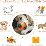 MateeyLife freezable rubber chew toy with hollow treat-dispensing center for medium and large dogs teething relief - view 4