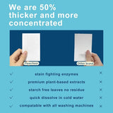 Flowcheer lavender laundry detergent sheets 30 count biodegradable plastic-free packaging on white background - view 2