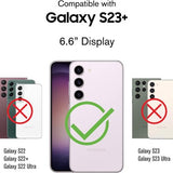 Purple and black dual-layer shockproof case for Samsung Galaxy S23 Plus with raised bezels and corner protection - view 2