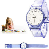 Zeoine purple analog kids wristwatch with black dial, round face, and adjustable buckle strap for boys and girls - view 4