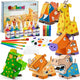 Kodatek 135-Piece Kids Craft Kit – DIY Build & Paint Figurines Set Ages 6+