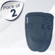 TheBeautyClothCo 2-Pack Exfoliating Gloves – Nylon Body Scrubber, Silver Grey