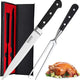 Yosfo 8" Professional Carving Knife & Fork Set – 7Cr17MoV Steel