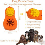 MateeyLife freezable rubber chew toy with hollow treat-dispensing center for medium and large dogs teething relief - view 6