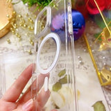 MATEPROX clear diamond rhinestone iPhone 16 Pro MagSafe case with tempered glass back and screen protector included - view 3