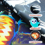 Two FSFLAG Halloween porch banners reading Trick or Treat and It's October Witches, each 74 inches long, hung outdoors - view 4