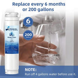 Three white SETFEEL SE021 refrigerator water filters replacing Bosch UltraClarity 11034152 REPLFLTR10 BORPLFTR10 - view 7