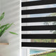 Joydeco Black Cordless Zebra Roller Blind 33x75 – Dual-Layer Light Filtering