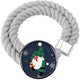 Porlau Christmas Santa Cotton Rope Curtain Tiebacks – 2-Pack, Gray