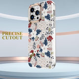 Happypapa floral berry shimmer full body iPhone 14 Pro Max case with built-in HD screen protector, multicolor TPU - view 3