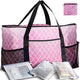 Ricdecor XL Waterproof Sandproof Mesh Beach Tote Bag with 3 Zipper Pouches