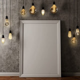 Three G25 amber glass spiral LED Edison bulbs with E26 base standing upright, warm 2000K vintage glow - view 5
