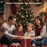 Lewondr 12-inch gold glitter snowflake Christmas tree topper with 30 warm LED lights and remote control - view 8