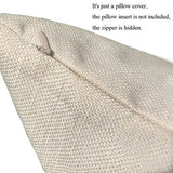 Blue 12x20 lumbar pillow cover with grey snowflake and Let It Snow word art print on cotton linen fabric - view 2