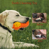 MateeyLife freezable rubber chew toy with hollow treat-dispensing center for medium and large dogs teething relief - view 5