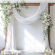 Socomi White Sheer Chiffon Wedding Arch Draping Fabric – 29" x 19ft Panel