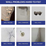Three white CPOGEBD wall repair paste roller kits with small roller brushes for latex paint touch-up DIY wall repair - view 6