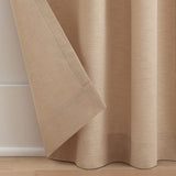 Waverly Serendipity linen pinch pleat light filtering window curtain panel 25x95 inches hanging on rod - view 4