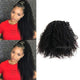 ViviaBella 20" Kinky Curly Afro Puff Drawstring Ponytail – 80g Jet Black Human Hair