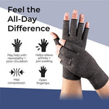 TFUSOM dark slate gray fingerless compression gloves for arthritis hand pain relief, medium size, unisex - view 6
