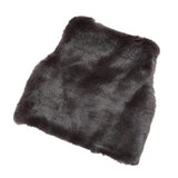 Dark gray faux fur sleeveless vest for baby girls 3-6 months, soft plush toddler outerwear by LJYH - view 3