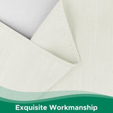 Ivory wrap-around bed skirt with ruffled 15-inch drop on a king-size bed, Biscaynebay elastic easy-fit dust ruffle - view 4
