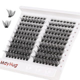 160 piece DIY lash cluster kit with mixed 8 to 18mm D curl lengths in a luxury storage case with tweezers - view 5