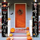 FSFLAG Halloween Porch Banners 2pc – Trick or Treat & It's October Witches 74"