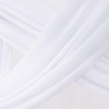 White sheer chiffon fabric panel draped over a wedding arch, 29 inches wide by 19 feet long, flowing elegantly - view 3