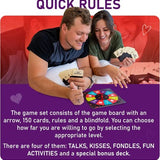 Loopy couples card game box with 150 cards, playing board, instructions, and satin blindfold for date night - view 8