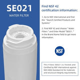 Three white SETFEEL SE021 refrigerator water filters replacing Bosch UltraClarity 11034152 REPLFLTR10 BORPLFTR10 - view 3