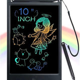 ScriMemo 10-inch LCD writing tablet kids drawing pad with stylus and one-touch erase button on white background