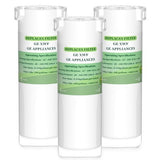 Three white NAINCR XWF refrigerator water filters no chip replacement for GE GFE24 GNE25 GNE27 GSS25