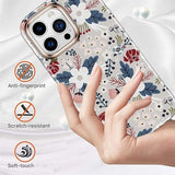 Happypapa floral berry shimmer full body iPhone 14 Pro Max case with built-in HD screen protector, multicolor TPU - view 7