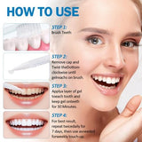 Hedhedhed teeth whitening pen with mint gel formula standing upright on white background, 3ml size - view 4