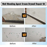 Three CPOGEBD white wall repair touch-up rollers with pre-loaded bluish-white latex paste for DIY wall patch repair - view 5