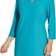 Women's UPF 50+ Swim Cover Up Dress with Pockets & 3/4 Bubble Sleeves – XS
