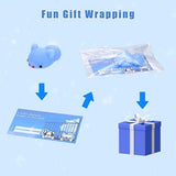 24 colorful mochi squishy animal toys with gift cards and clear bags by Saparlo for Easter and party favors - view 4