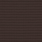 Set of two chocolate brown stretch fabric loveseat cushion covers with elasticized bottom, laid flat showing fitted shape - view 7