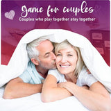 Loopy couples card game box with 150 cards, playing board, instructions, and satin blindfold for date night - view 5