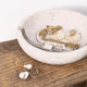 Shelf & Nook Travertine Natural Stone Decorative Bowl – 7.8in Catchall Dish