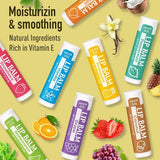 Eight assorted flavored natural lip balm tubes with coconut oil and vitamin E, bulk pack of 8 for moisturizing lips - view 5