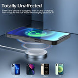 Ubeesize crystal clear shockproof case for iPhone 13 showing hard PC back and black TPU bumper corners - view 2