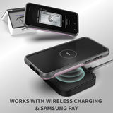Purple and black dual-layer shockproof case for Samsung Galaxy S23 Plus with raised bezels and corner protection - view 7