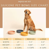 Sage green silicone dog bowl with suction cup base, 7.5 inches wide, 5-cup capacity for medium to large dogs - view 4